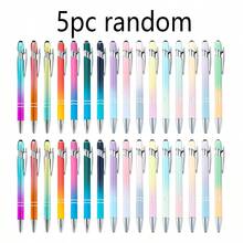 1/5/10pcs 2-In-1 Retractable Ballpoint Pens With Stylus Tips, Metal Stylus, 1.0mm Black Ink, Suitable For Office And School Supplies, Back To School - Multicolor - View 13