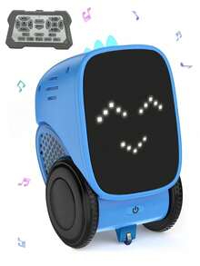 1 buah Mainan Robot Bicara Interaktif, Robot Kendali Jarak Jauh yang Dapat Diprogram, Robot Dinosaurus Ekspresif dengan Fungsi Meluncur, Bernyanyi, dan Menari, Mainan Taktil Cerdas dengan Demo Otomatis, Cocok Sebagai Hadiah Natal, Ulang Tahun, Halloween, Thanksgiving, Hari Anak untuk Anak Laki-laki dan Perempuan Usia 3-12 Tahun - MultiWarna - View 13