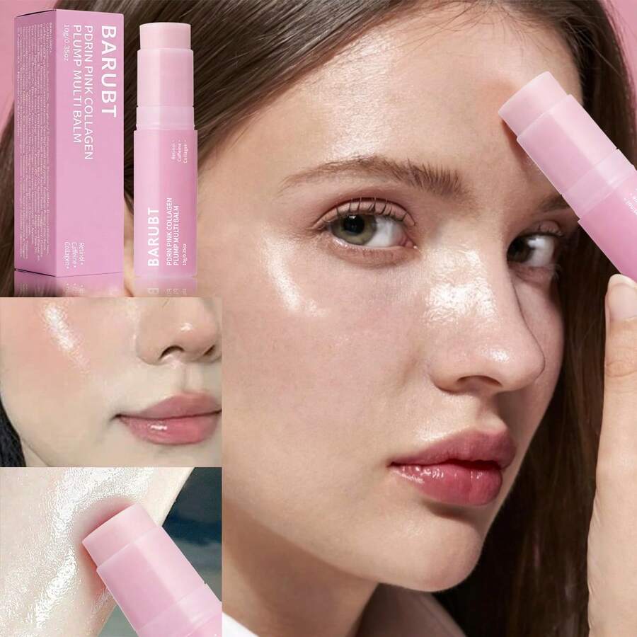 [Anti-Arrugas Anti-Envejecimiento]Barra Hidratante Facial Universal de Levantamiento & Firmeza en Tubo Pequeño Rosa