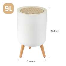 Bathroom Trash Can Garbage Can With Press Lid Trash Bin For Toilet Bathroom - View 5