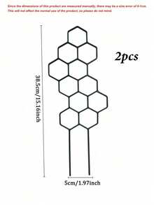 Honeycomb Shaped Plant Climbing Trellis, Outdoor Potted Plant Support, Rust-Resistant Plastic Rack Suitable For Potted Vines And Flowers, Space-Saving Support For Indoor And Outdoor Gardens - Multicolor - View 10