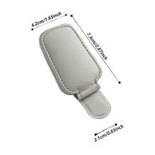1pc Car Visor Glasses Clip Holder, Multifunctional Fashion Glasses Storage Clip For Car Sun Visor - A - View 4