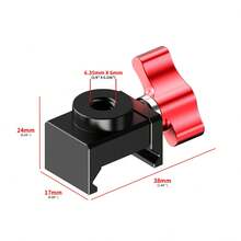 Soporte convertidor de aleación de aluminio, agujero de tornillo de 1/4 de pulgada a abrazadera de riel NATO con hebilla de liberación rápida, accesorio adaptador para jaula de cámara DSLR & sin espejo - Ver 11