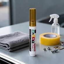 Unisex Waterproof Quick-Drying Paint Marker With 8mm Thick Tip, Industrial Style For Car, Home And DIY - 金色 - 查看 5