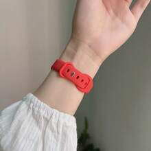 1件裝女款運動風手錶錶帶，相容 38mm 40mm 41mm 42mm 44mm 45mm 46mm 49mm Series Ultra S11/10 9/8/7/6/5/4/3/2 SE - 紅色 - 查看 4