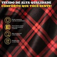 Women's Luxury Black Tulle Country-Style Dress For Adults - Checkered Corset With Puff Sleeves - 黑色和紅色 - 查看 3