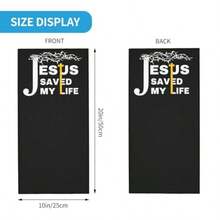Neck Gaiter Face Mask For Men Women Uv Protection Seamless Face Shield Cycling Running Headbands Bandana - Jesus Christ Saved My Life - View 3