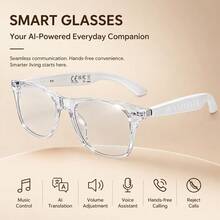 SENBONO Smart Glasses With Bluetooth Calling, AI Translation, Open Ear Audio Fashion Glasses For Men Women, Hands-Free Calls (Answer/Reject), Music Playback Control, AI Voice Assistant Wake-Up Smart Glasses For Outdoors And Office - View 7
