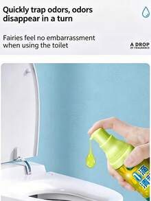 Toilet Deodorizer, Convenient Fresh One Drop Fragrance Deodorizer, Dormitory Air Freshener, Toilet Bathroom Specialized Home Fragrance Water-Based Deodorizer - A - View 4