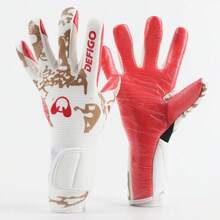 Professional Soccer Goalkeeper Gloves for Men Women Training Goalie Protective Gloves Non-Slip Latex - rojo - Ver 3