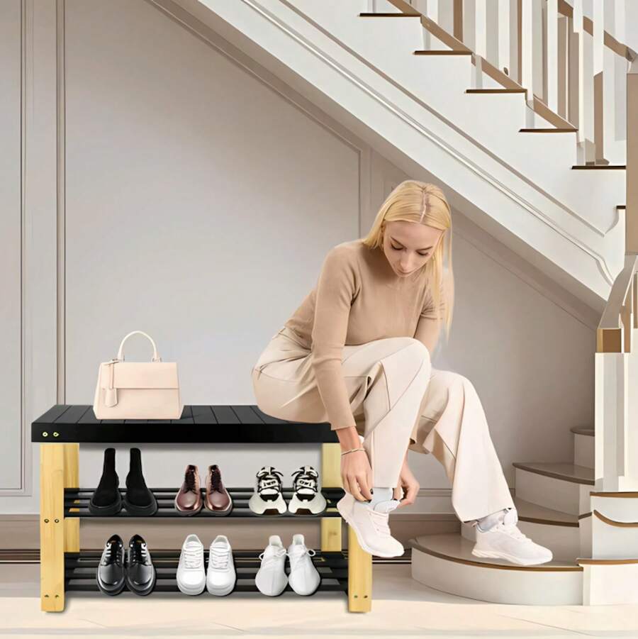 Storage Benches - Black - View 1