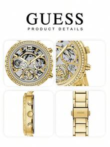 GUESS 女士银色多功能手表 GW0403L1/GW0403L2/GW0403L3/GW0484L1/GW0484L2 - 金色 - 查看 7