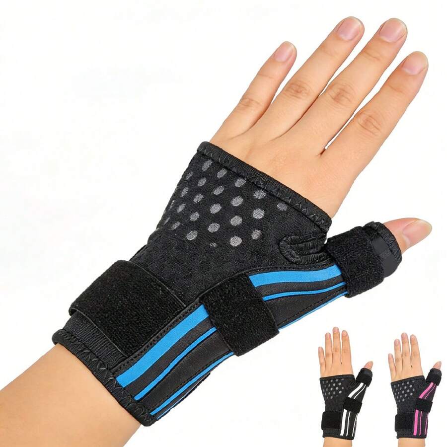 1pc Thumb & Wrist Support Brace For Men & Women (Fits Left & Right Hands) -Breathable & Adjustable Thumb Wrist Brace For Office & Night