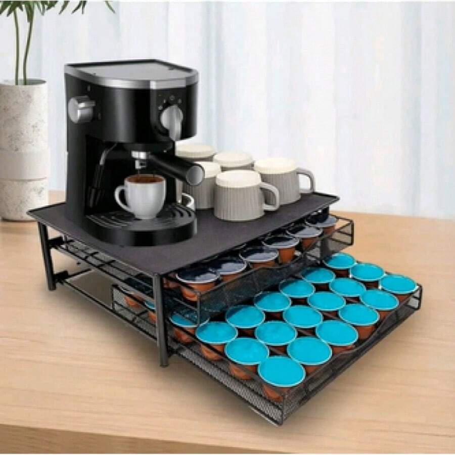 Cajón de almacenamiento de cápsulas de café - Negro - Ver 1