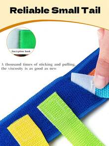 Tail Catching Game Belt, Adjustable Elastic Colorful Ribbon Belt, Tail Catching Game Prop, Suitable For Home Backyard Party, Camping, Outdoor Group Team Building Activity Supplies - Multicolor - View 6