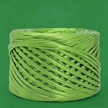 Shiny Metallic Color Plain Crochet Yarn, Premium Braided Craft Line Ribbon Rope, Multi-Color Durable Braided Yarn, Suitable For Making Handbags, Hats, Home Decor, Sewing And Knitting Projects - 1 Piece - View 17