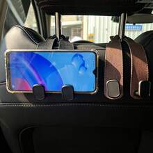 汽車座椅背雙掛鉤 多功能汽車手機架 隱藏式收納整理器 汽車分體掛鉤 適用於所有車型 - 雙掛鉤 - 查看 4