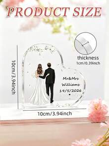1個心形壓克力婚禮新郎新娘婚禮告示牌 婚禮裝飾 週年紀念個性化情侶禮物 房間裝飾 婚禮 居家裝飾 臥室裝飾 藝術品 可愛小物 女性辦公桌祝福 居家裝飾 浴室裝飾 - 情侶愛心 - 查看 3