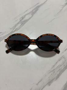 A Universal Leopard Print Pattern Rectangular Oval Small Frame For Both Women And Men. Suitable For Outings, Travels - Multicolor - View 5