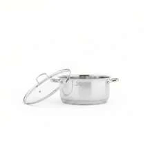 Santa Clara | 28cm Stainless Steel Casserole With Glass Lid, Pot With Metal Handles, Suitable For Induction, Gas, Ceramic And Electric Hobs, Casserole For Kitchen And Home - View 5