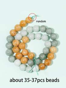 Natural Tricolor Jadeite Spacer Beads 4/6/8/10mm High Quality Jewelry Making Diy Craft Supplies Accessories For Bracelet Necklace Pendant Decoration - Multicolor - View 11