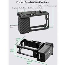 Hand Grip Rabbit Cage Kit For Insta360 Ace Pro / Ace Pro2, Shutter Handle Protective Frame For Street Shooting - View 9