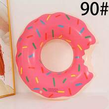 Inflatable Swim Ring, PVC Material, Unisex, Underarm Style, Donut And Watermelon Shapes Available, Suitable For Summer Water Sports, Pool Parties, Beach Parties, Swimming Pools, Beaches And Summer Vacation Swim Rings - Multicolor - View 10