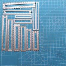 1pc Banner Strip Metal Cutting Die, Cutting Template, Cardstock Craft, DIY Template, Cutting Die, Photo Album, Embossing Paper Mold, Suitable For Card Making And Scrapbooking - Horizontal Bar - View 6