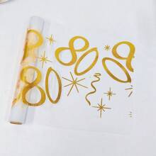 1 Roll Polyester Mesh Table Runner, Digital 80 Table Runner, Wear-Resistant And Durable, Elegant And Fashionable, Simple And Personalized, Decorates And Conceals Tabletop And Tableware, Suitable For Daily Home Gatherings And Dining - View 7