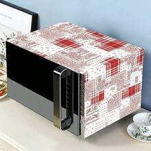 1 pieza Funda antipolvo para microondas, Funda antipolvo para estante de horno doméstico, Funda antipolvo lavable, Funda antipolvo para máquina de alimentos doméstica, Funda antipolvo y resistente a manchas para gabinete de almacenamiento de cocina - cubrir - Ver 6