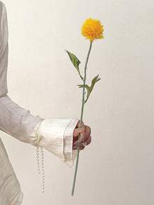 12件黃色人造蒲公英、蔥花與菊花－適用於秋季家居裝飾、客廳、辦公室、廚房、婚禮、房間布置、婚禮配件、秋季裝飾、牆面裝飾、桌面裝飾、婚禮中心裝飾、裝飾花卉、婚禮花卉 - 黃色 - 查看 5