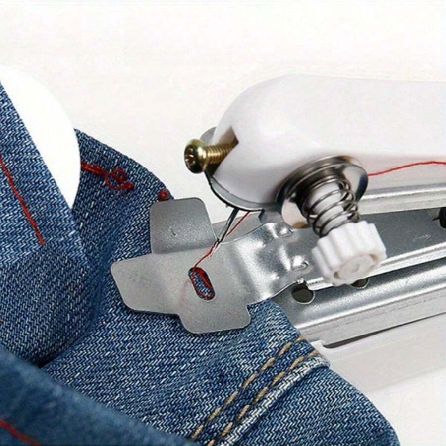 1pc Portable Mini Sewing Machine, Handheld Manual Simple Sewing Machine, Home Portable Tailoring Sewing Machine, Small Sewing Machine