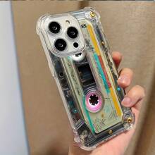 Phone Case - MEMORIES Retro Nostalgic Cassette Tape Artistic Design, Compatible With IPhone 17 16E 16 15 14 13 12 11 Mini Pro Max Air X XR XSMAX 8 7 Plus, Soft Anti-Drop Transparent Back Cover - 樣式 1 - 查看 5