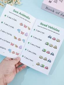 Children's English Sentence Matching Workbook, Early Education Cognitive Learning Book, Read Sentences And Circle Pictures, Back To School Season Tutoring Study Book, Teacher's Assignment Book - 彩色 - 查看 10