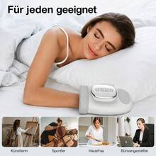 Handmassagegerät, kabelloses Handmassagegerät mit Wärme- und Kompressionsfunktion, 3 Wärmestufen & 5 Massagemodi, wiederaufladbares elektrisches Handmassagegerät zur Entspannung von Fingern, Handflächen und Handgelenken, Geschenk für Frauen, Männer, Mama und Papa - Weiss - Übersicht 4