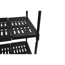 3-Tier Floor Standing Storage Rack For Home, Kitchen And Bathroom, Fixed 3-Tier Storage Shelf (No Casters), Random Color Shipping. Size: Width 43cm, Depth 26cm, Height 50cm. Thickened Iron Art, Drill-Free Installation. Storage Organizer For Kitchen, Living Room, Bedroom, Dormitory. - View 8