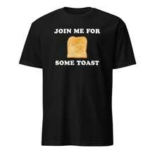 Join Me For A Toast - Nacho Libre T-Shirt With Movie Quote - Unisex - 黑色 - 查看 1