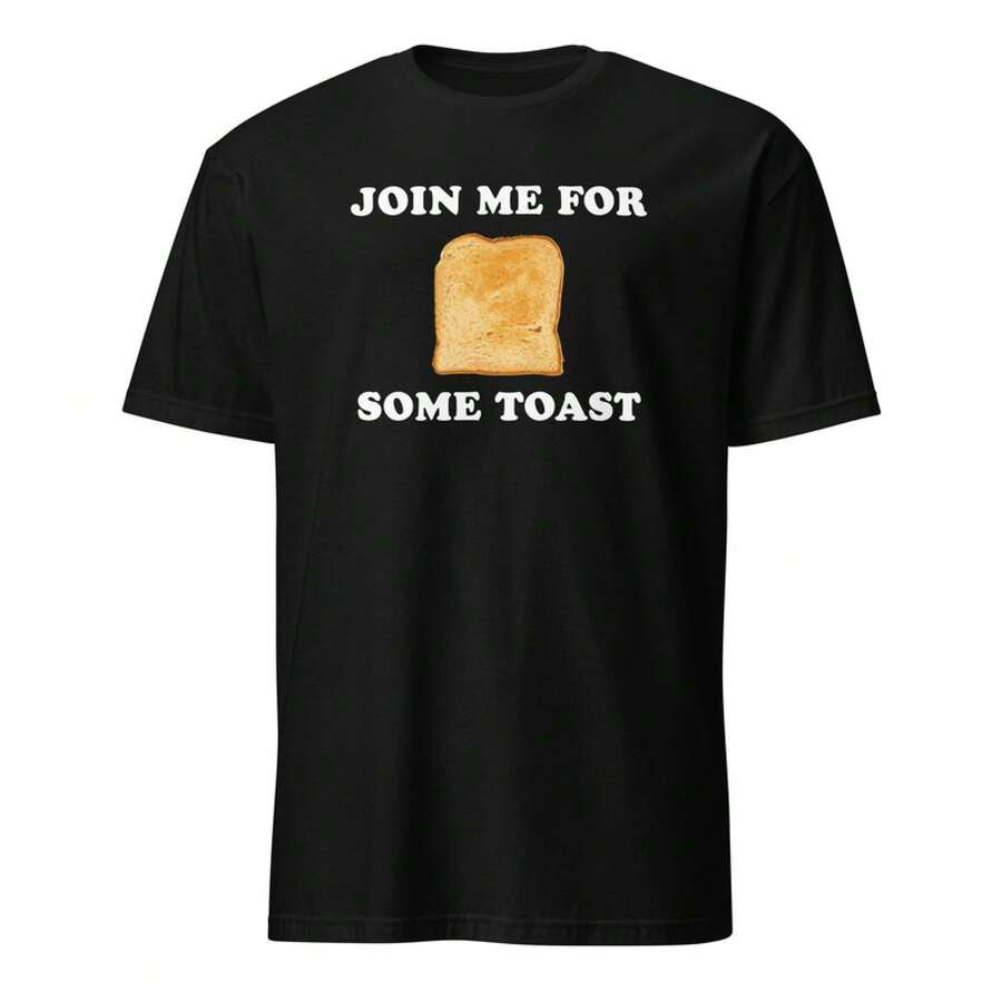 Join Me For A Toast - Nacho Libre T-Shirt With Movie Quote - Unisex - 黑色 - 查看 1