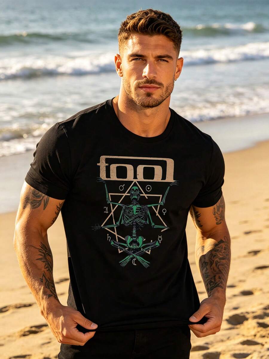 T-Shirts Hommes - Noir - Voir 1