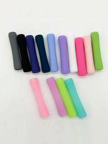 1件/2件/4件/8件裝圓形矽膠筆握套，相容 Apple Pencil 第1代/第2代，柔軟矽膠，舒適握感，為您的觸控筆提供更好保護 - 彩色 - 查看 6