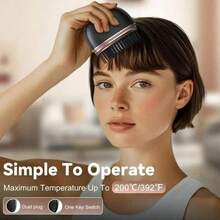 SOKANY Sisir Pelurus Rambut Portabel Nirkabel Mini, Suhu Maksimum 200°C/392°F, 3 Pengaturan Suhu, Gigi Sisir Ganda Anti-Luka Bakar + Pelindung, Pengisian Daya Tipe-C (Dilengkapi dengan Baterai Kapasitas Besar 2000mAh), Cocok untuk Semua Jenis Rambut - MultiWarna - View 5