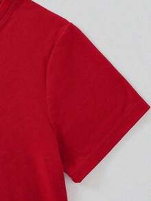 Women's Cotton T-Shirts, Proud Mommy Of A 2026 Kindergarten Graduate T-Shirt For Mother Graduation Celebration Gift For Mom School Event Party Wear, Basic Women's Blouses - 紅色 - 查看 4