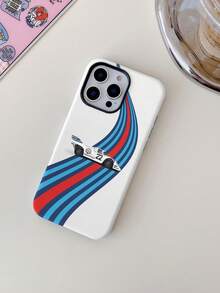 Funda de teléfono estilo pista de carreras retro americana 17 Pro Max/17 Air/16 Pro/15/14/13/12/11, película de motocicleta genial 2 en 1 con cubierta protectora de carcasa dura para hombres, diseño de nicho - Carcasa de película 2 en 1 - Ver 3