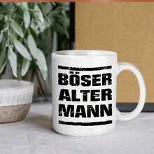 [Envío en 24 horas desde México]1 unidad, BÖSER, ALTER, MANN, Taza de cerámica divertida de 11oz (360ml), Taza de café con diseño de dibujos animados para bebidas, Idea de regalo para cumpleaños y días festivos, Artículos para beber - Imagen 1 pieza - Ver 8