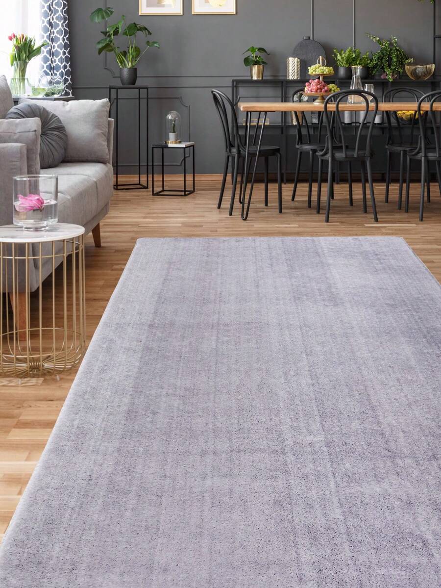 Washable, Non-Slip, Decorative, Tassel-Free, Modern Thin Hallway Rug Suitable For Living Room, Kitchen, Hallway, And Bathroom. Size: 40x60 Cm. - Light Grey - View 1