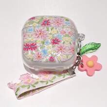 Oil Painting Flower Pattern Protective Case For Huawei Wireless Bluetooth Earbuds FreeBuds 6i New Wireless Audio Earphone Cover FreeBuds SE2/SE3/SE4 Transparent Silicone Earphone Case FreeBuds Pro3/Pro4/FreeBuds SE4/FreeBuds 7i Anti-Drop Earphone Case Pendant Free Clip2 - Flowers - View 11