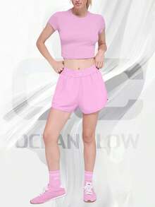 Match Point Short - Candy Heart Pink - View 3