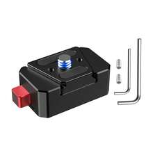 Soporte de liberación rápida de aleación de aluminio con tornillo ARRI 1/4 a orificio ARRI 1/4 para cámara de acción - Ver 11