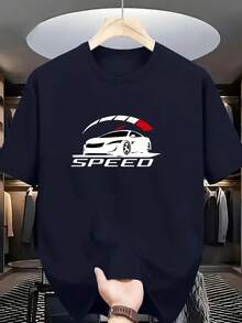 This Garment Is Suitable For Everyday Wear And Makes A Versatile Fashion Gift. It Features A High-Quality Printed Crew Neck Design, Making It An Excellent Gift Choice. - 藏青色 - 查看 1