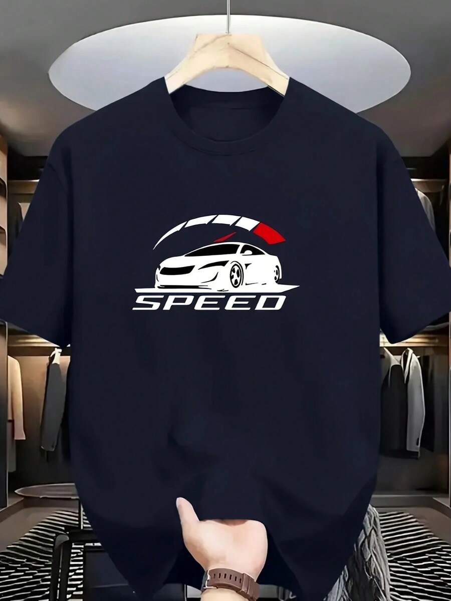 This Garment Is Suitable For Everyday Wear And Makes A Versatile Fashion Gift. It Features A High-Quality Printed Crew Neck Design, Making It An Excellent Gift Choice. - 藏青色 - 查看 1